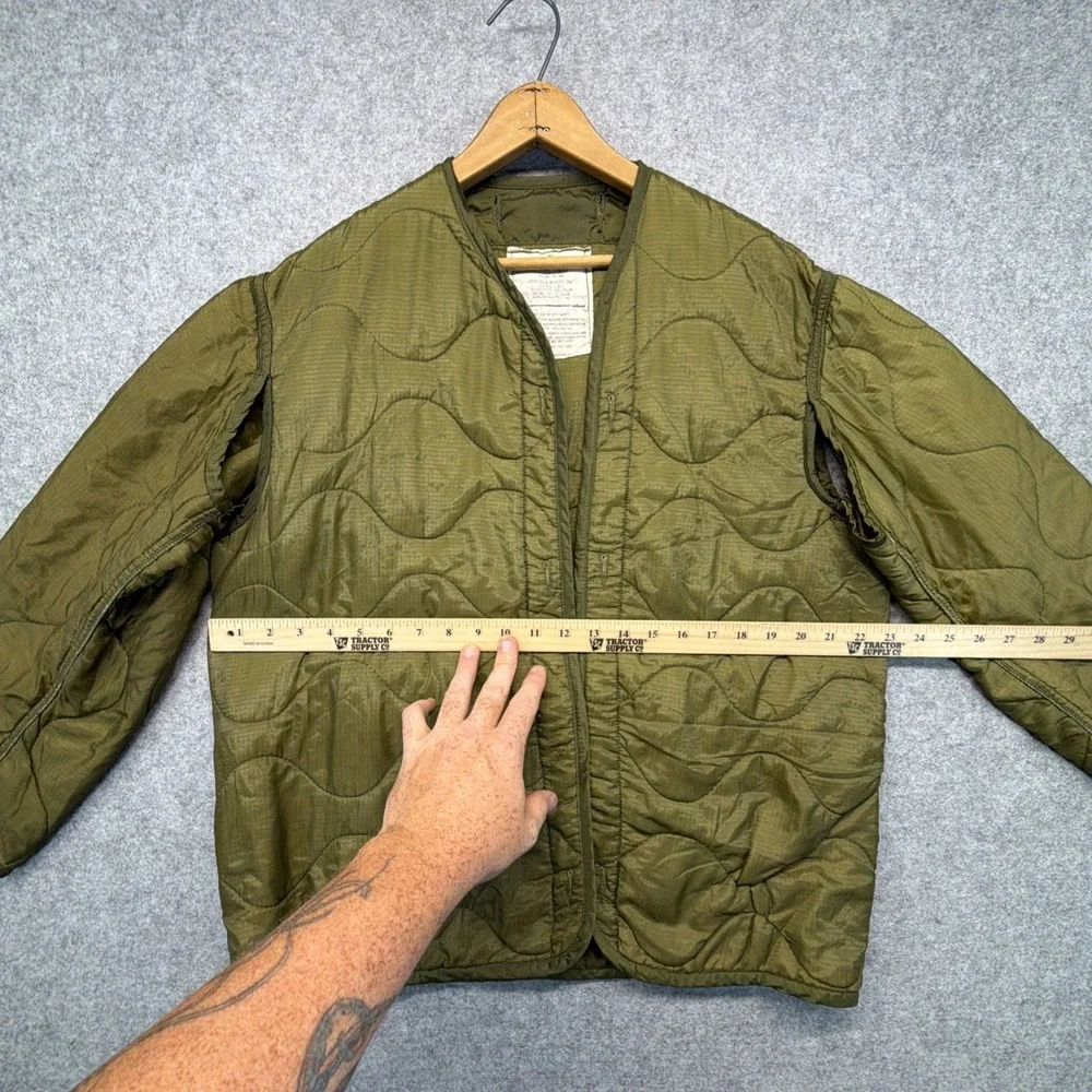 Cold Weather Field Coat Liner Men's Small Smokers Jacket Green Puffer Woobie